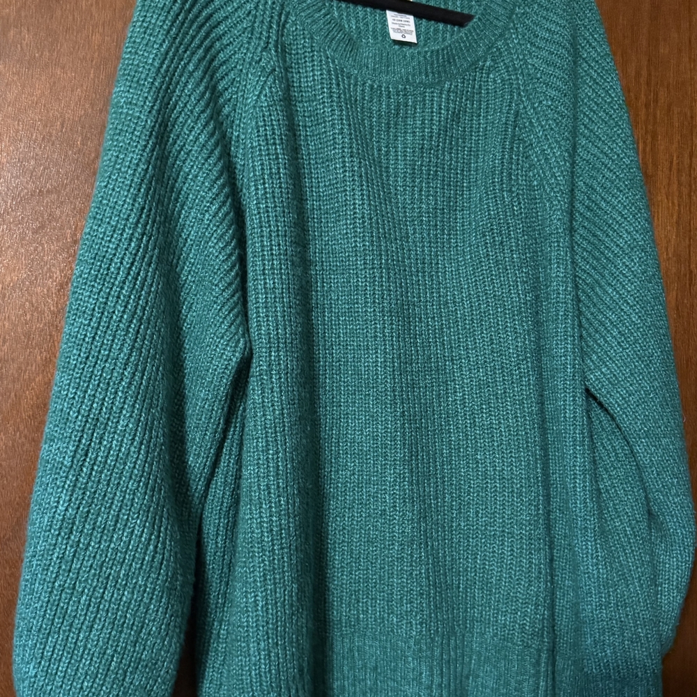 Terra & Sky Turquoise Crew Neck Sweater
